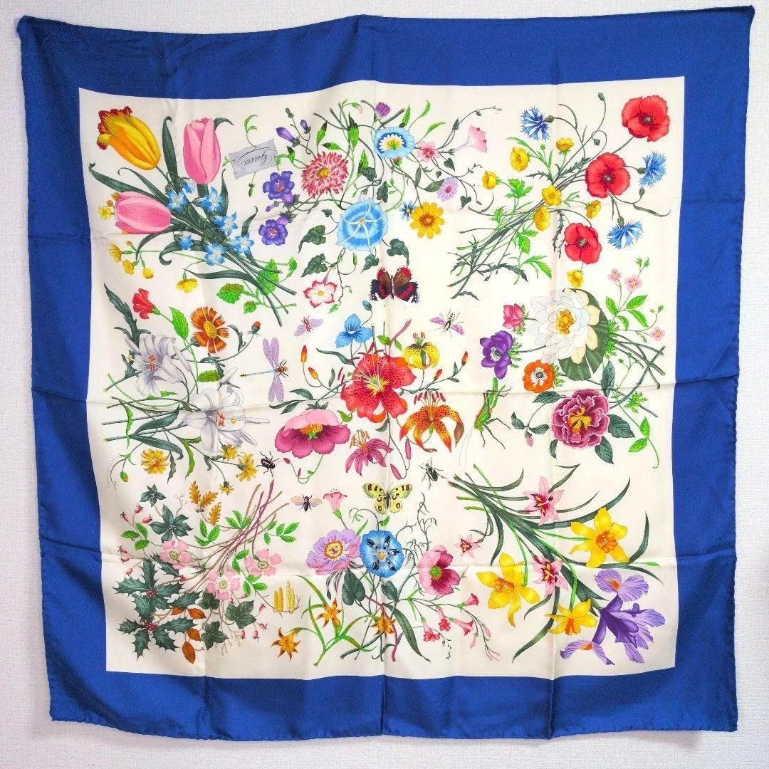 Gucci Blue Floral Scarves & Wraps for Women for sale | eBay