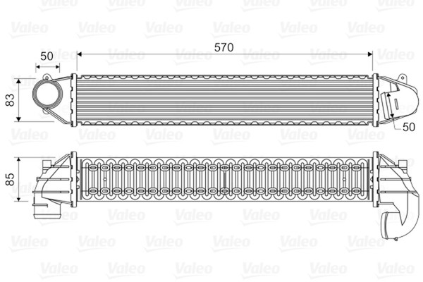 LadeluftküHler Valeo 817936 FüR 7M8 Galaxy VW 7M9 Ford Alhambra 7M6 Seat Sharan-image