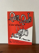 Vintage 1961 Ram Rods Of Silver Springs Md. 4th Annual Car Show Program Perfect