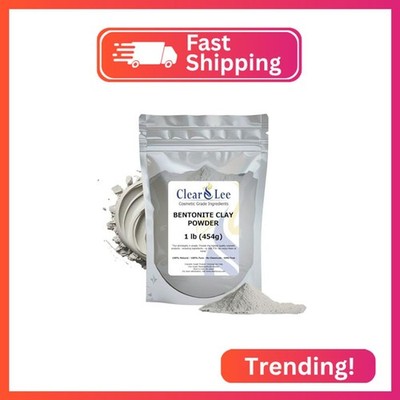 ClearLee Bentonite Clay Cosmetic Grade Powder - 100% Pure Natural Powder - India