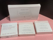 2-Mary Kay Dual Coverage Powder Foundation IVORY 100 - Ivory 0.5  Compact