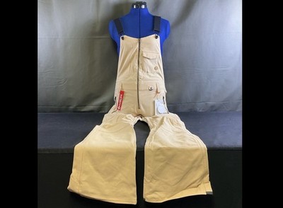 New Volcom Women s Swift Bibs Overall Tan with Tags Size Medium