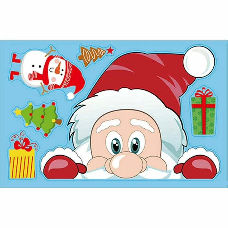 Fensterbilder Weihnachten Fenster Selbstklebend Weihnachts Sticker Fensterdeko - Bild 4 von 4