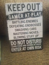 Keep Out Gamer At Play Do Not Disturb Enter A...