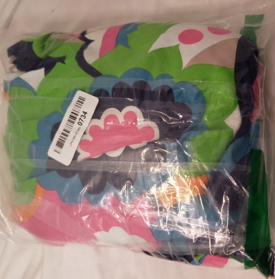 Vestido midi Trina Turk para mujer de gran tamaño acampanado mangas 3/4, flor audaz multi, M Foto 3 de 4