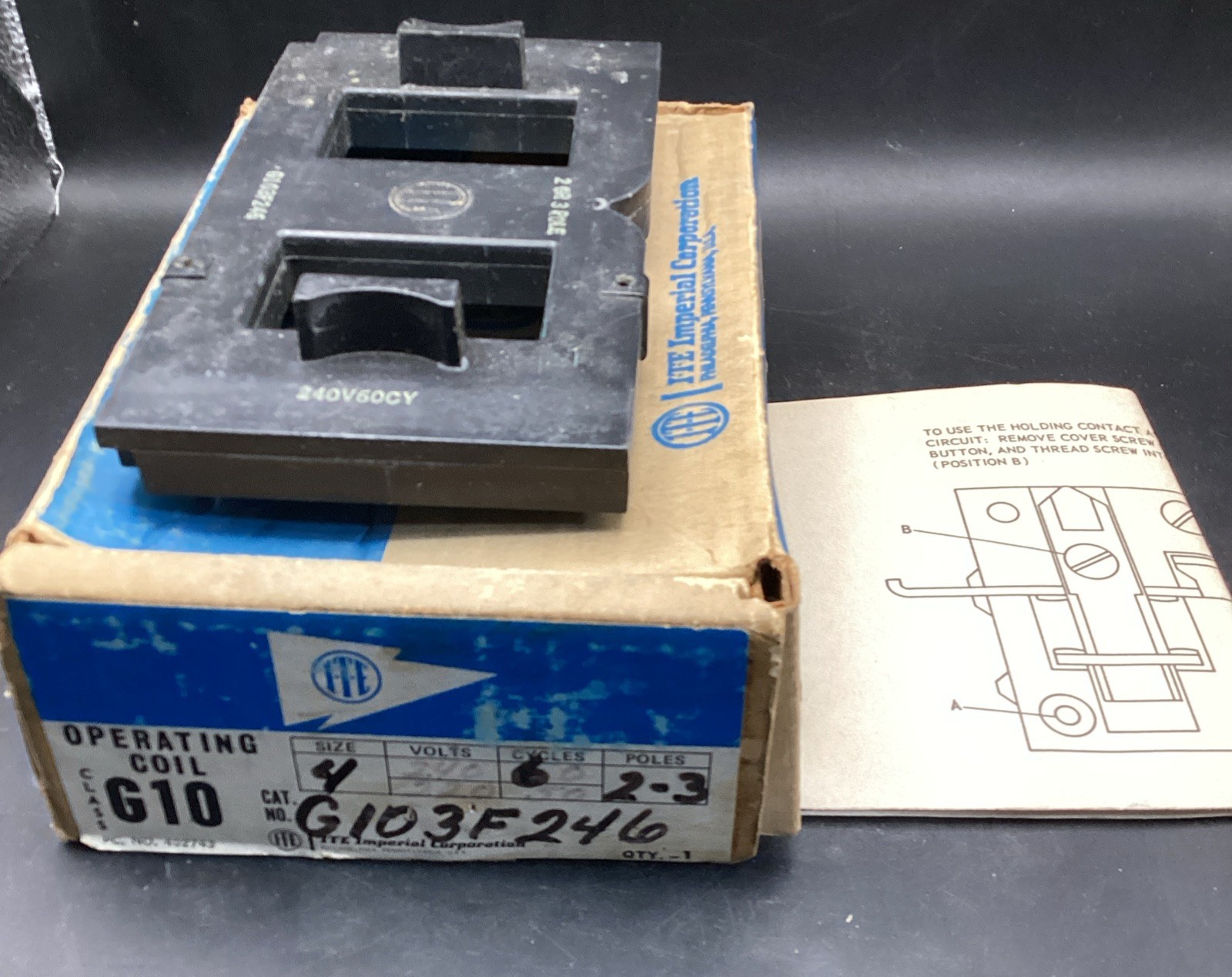 ITE/Gould G103F246 CLASS Operating Coil (Size 4) 2-3 Pole Used