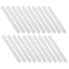20 Pcs White Silicone Slap Bracelets For Kids Blank Wristbands