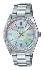 Casio Analog Ion Plated Stainless Steel Mother Of Pearl MTP1302DS-7AV Mens Watch