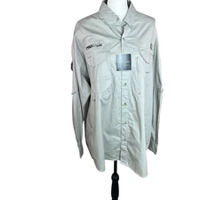 TRACKER MARINE Pro Craft Boats  L/S Lt Tan Vented Relaxed Shirt Mens Size XL NWT