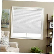 Cellular Shades Cordless Blackout Honeycomb Blinds 34"W x 64"H White(blackout)