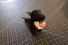 TY Beanie Boo Babies Black Dragon Anora Plush 6" Stuffed Toy Rainbow Color Wings