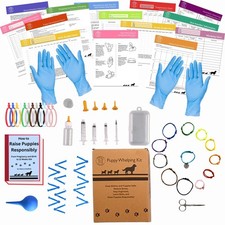 Puppy Whelping Supplies 64 Piece Puppy Whelping Kit for Puppies Birth Pregnan...