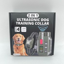 New 2 In 1 Ultrasonic Dog Training Collar IP67 Waterproof Receiver Model RS11