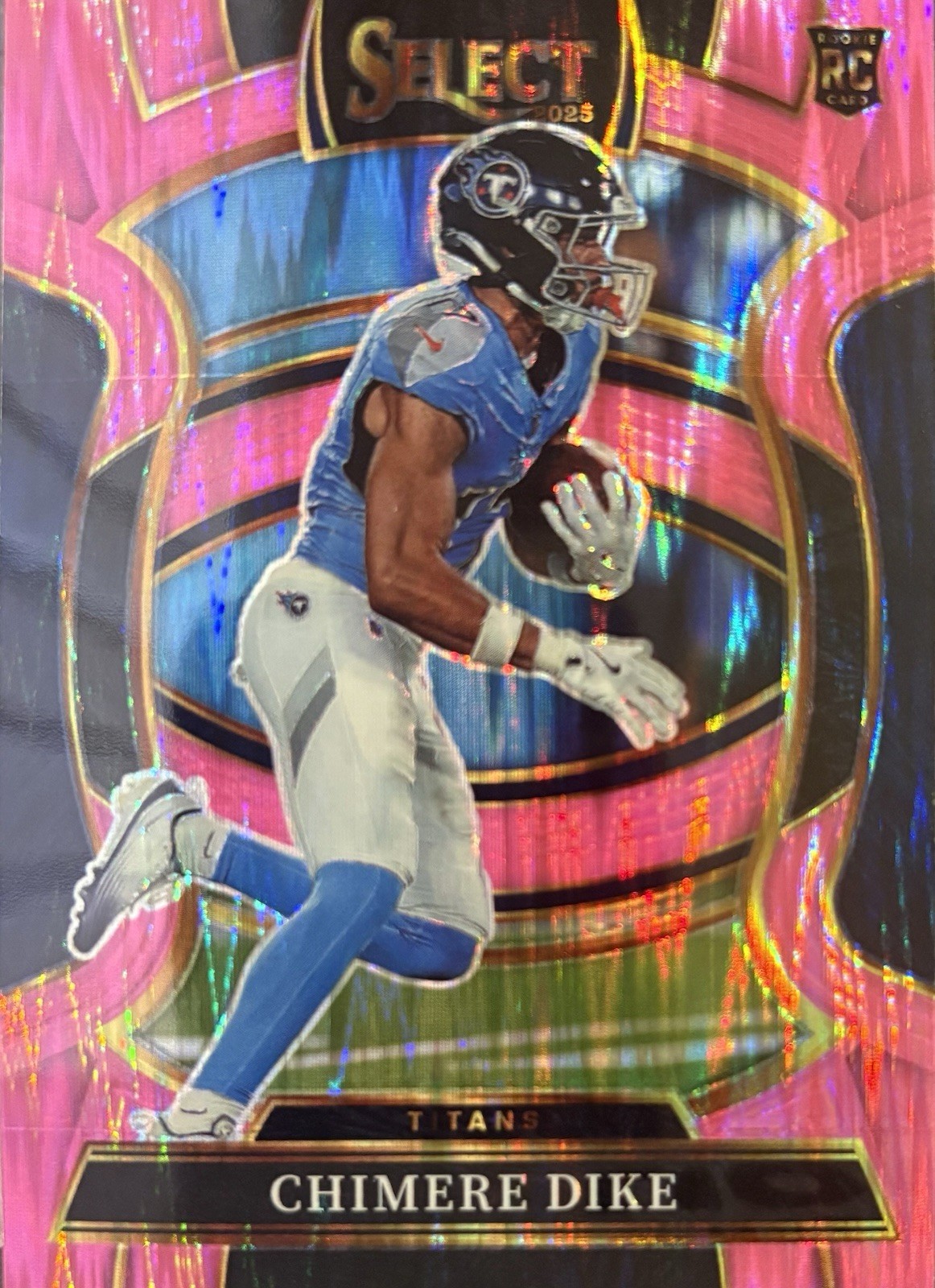 2025 Panini Select - Concourse Chimere Dike #27 Pink Shock Prizm (RC)