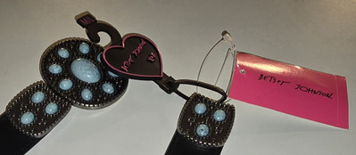 Betsey Johnson Turquoise Clasp Buckle Strech Elastic Belt  display picture 1