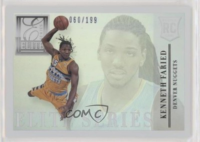 2012-13 Panini Elite Series Rookies 60/199 Kenneth Faried #19 RC ly9