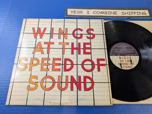 Paul McCartney  Wings At The Speed Of Sound -1976 LP Capitol VG VINYL (Beatles)