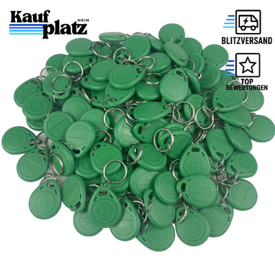 EM4100 Schlüsselanhänger RFID 125KHz 100er Pack Smart ID Keycard Grün