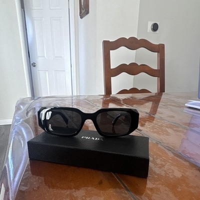Prada Symbole PR 17WS Sunglasses Black - Full Set w/ Box & Card