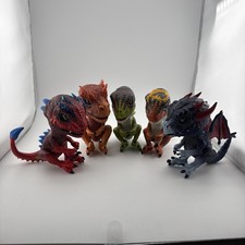 WowWee Fingerlings, Untamed Dinosaurs,Lot Of 5 All Working,