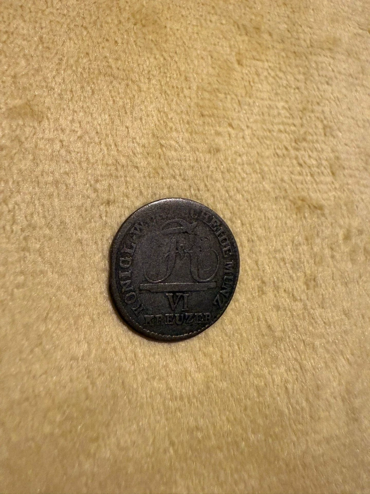 Deutschland Württemberg 6 Kreuzer 1808 König Friedrich I 333er Silber - Bild 2 von 4