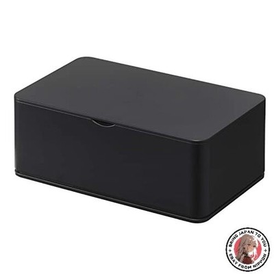 NEU Yamazaki Smart Wet Tissue Case rechteckig schwarz ca. B16 x T10 x H6cm