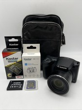 Canon PowerShot SX420 IS 20.0 MP Digital Camera w/ Case New Charger Batteries SD