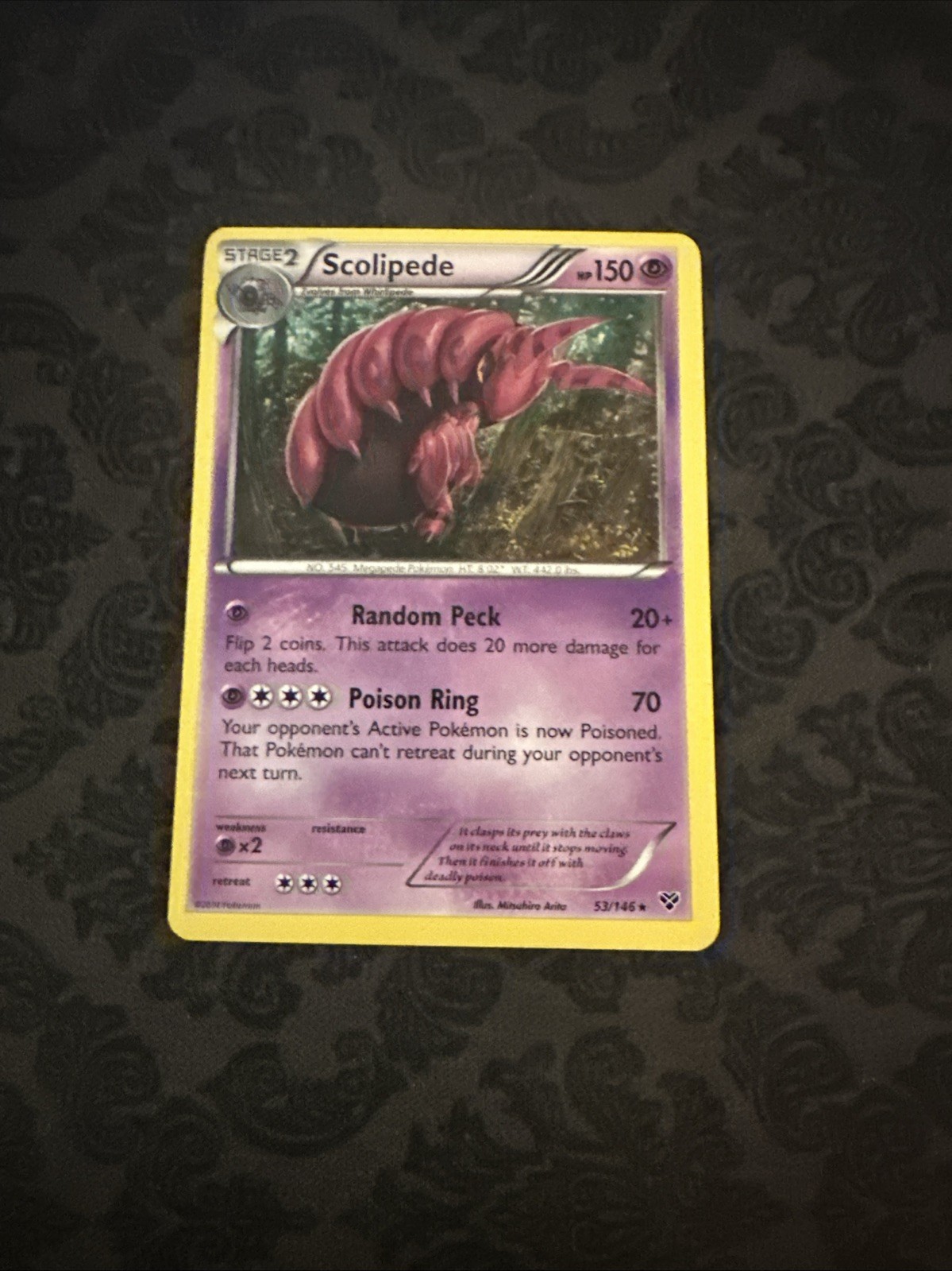 Scolipede 53/146 - XY Base - Rare - Pokemon Card TCG