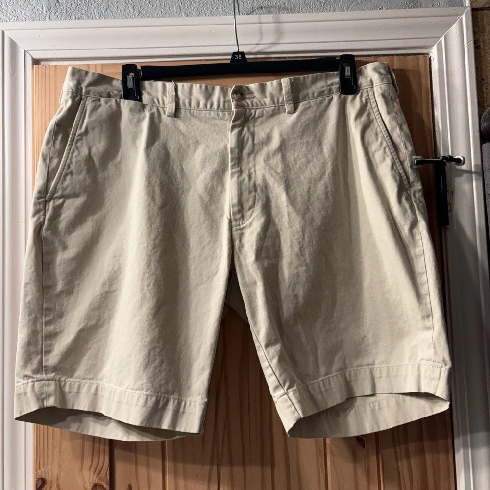 Polo Ralph Lauren Shorts Mens Size 38 Light Khaki Classic Fit Vacation Travel