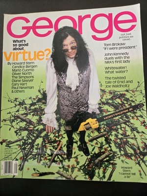 George Magazine April/May 1996 Virtue Politics Issue 5 Howard Stern Illustrated