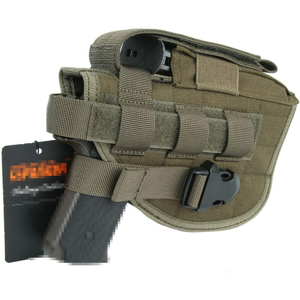 Tactical Molle Right Hand Gun Holster Belt Pistol Holster with