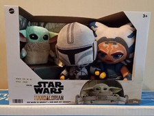 Mattel Star Wars Mandalorian His Name is Grogu 8 Plush Grogu Ahsoka Tano 3pk