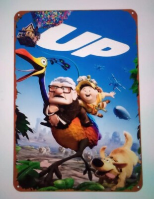 RETRO ''UP'' BLECHSCHILD 30x20cm Neu süß bunt Geschenkartikel