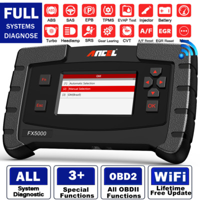 Automotive All System Diagnostic Scanner OBD2 Car Code Reader Scan Tool ABS SRS 