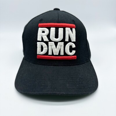 RUN DMC Snapback Cap Schwarz Rot Weiß the Classic Hip Hop