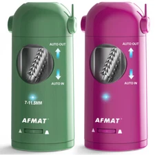 AFMAT Fully Automatic Pencil Sharpener, 2 Pack (Purple and Green)