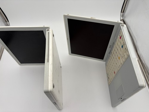 Vintage Apple iBook M6497 & iBook G4 A1054 Lot of 2 Laptops PARTS UNTESTED - Picture 6 of 12