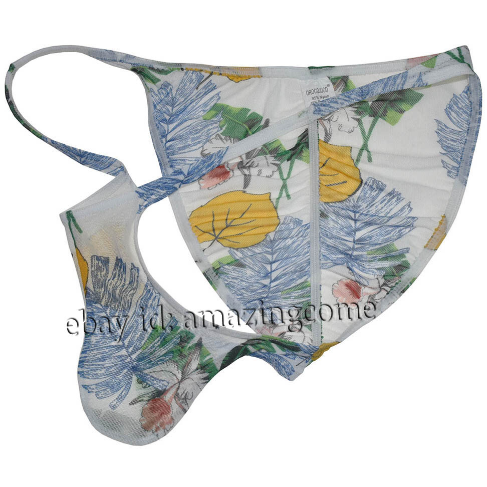 SUMABA Herren-Bikini-Slip Mit Kordelzug – 80% Nylon, 20% Spandex, Mit Netzfutter