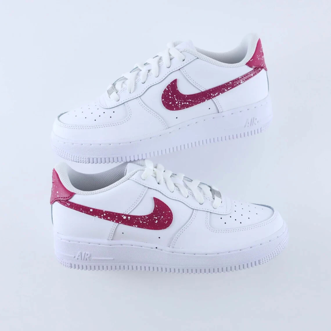 red glitter nike shoes