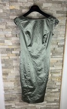 Coast women’s Size 10 Green Metallic Dress ( Missing Belt )