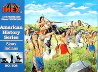 Imex 1/72nd Western Sioux Indians Plastic Figures Set No. 508 In Box Imex 1/72nd Western Sioux Indians Plastic Figures Set No. 508 In Box
