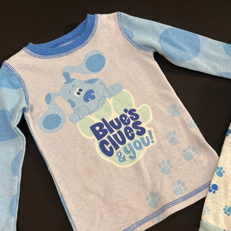Cuddl Duds Blue's Clues Pajamas Size 2T 3T Thermal Boys Set - Image 2 of 4