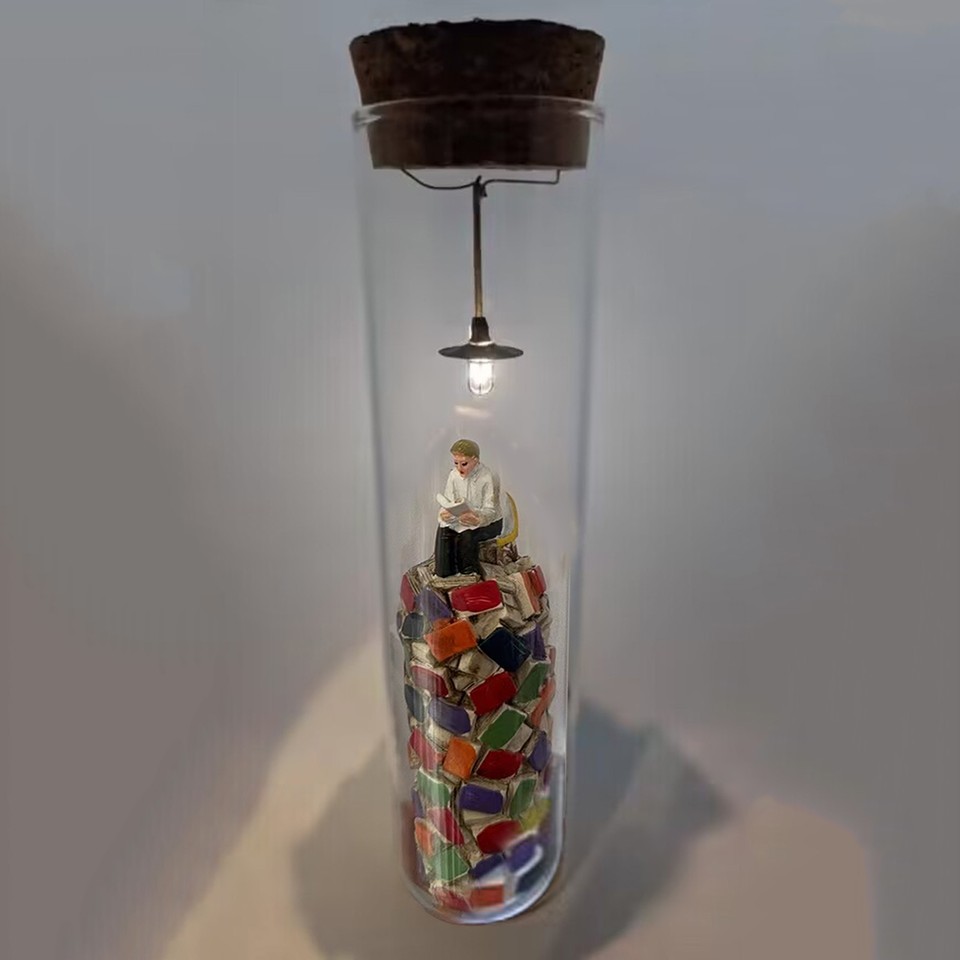 Test Tube Night Night Decor Night Figurines for Book Lovers Test Tube