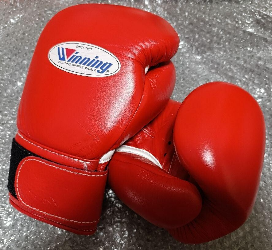 WINNING Boxing Gloves MS-300B Tape Pro Type Training 10 oz