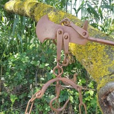 VECCHIA BILANCIA A STADERA da 25 KG. -- VINTAGE BILANCIA USATA NEI MERCATI etc