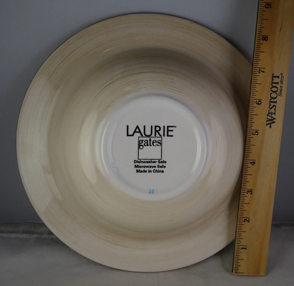 Cuatro cuencos patrióticos Laurie Gates de 9" rojo blanco azul Foto 3 de 3