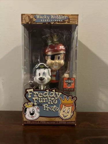 Funko Pop Pirate Freddy Funko with Proto Wacky Wobblers 2024 SDCC Box of Fun