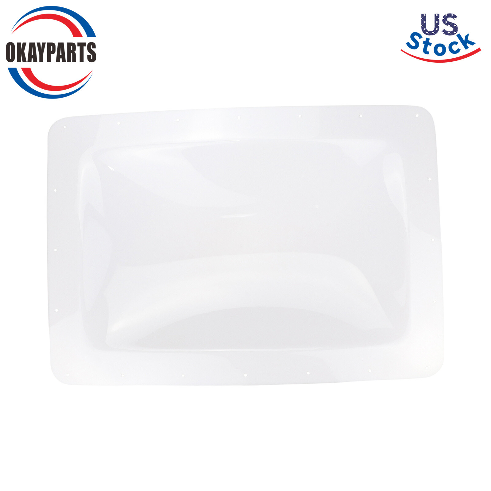 18" X 26" Exterior White Skylight Cover Roof Top For RV Camper Skylight