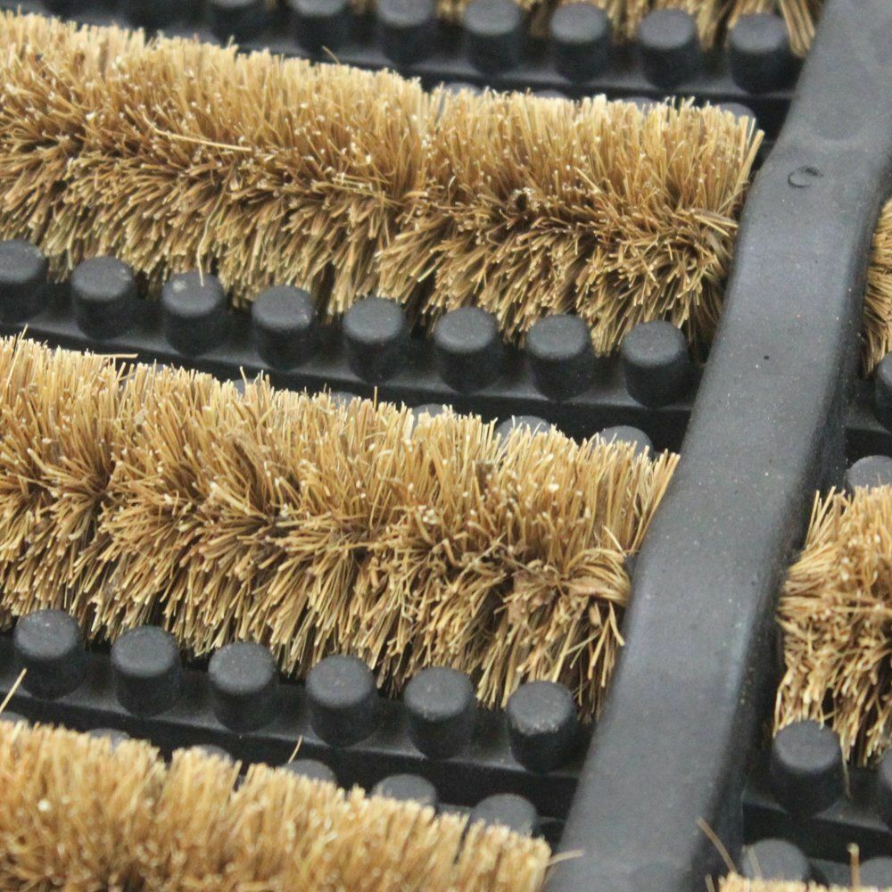 JVL Nimbus Tuffscrape Coir Entrance Door Mats Heavyduty Outdoor Dirt