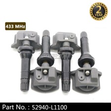 Juego de 4 sensores de monitor de presión de neumáticos TPMS aptos para Hyundai KIA 52940-L1100